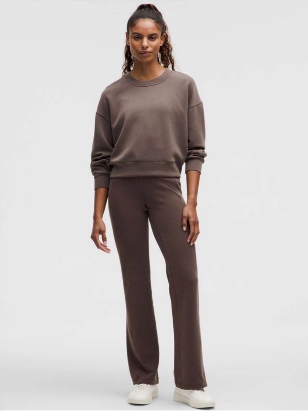 Lululemon Ribbed Softstreme Flared Pant in Espresso - Size 2